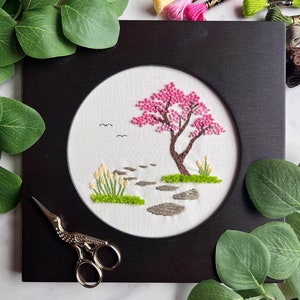 PDF Pattern 6 Dogwood Garden Path DIY Spring Craft Ideas DIY Hand Embroidery Design Spring Garden Embroidery Dogwood Flowers image 8