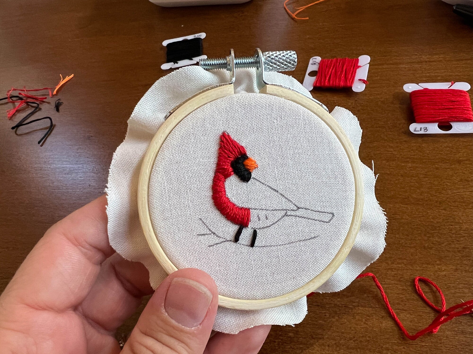 Embroidery Kit - Winter Birds - Handmade in the USA - , LLC