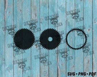 Paquete de 3 hojas de sierra SVG para Cricut y Silhouette, archivo de corte SVG de hoja de sierra