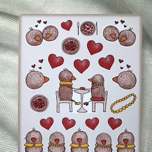Niedliches Valentinstags-Aufkleber-Set - Schöne Datums-Aufkleber - Herz-Aufkleber - Be my Darling Sticker Sheet - Liebespaar