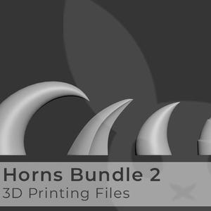 Horns Bundle Pack 2 | 3D Model Stl Files