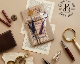 Mystery Book Box: Blind Date with a Book, Bookish Charm | Brown Paper Bookshelf