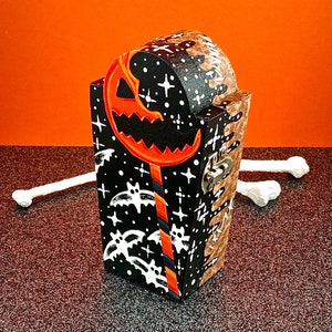 Trick &#39;r Treat x Batty Coffin Trinket Box, Hand-Painted Jewelry Box w/ Closure