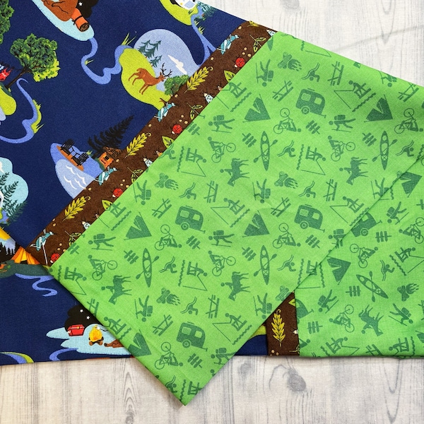 Camping Life Pillowcase, Merit Badge, Pillowcase, Cub Scout, Boy Scout, gift, Travel Pillowcase, Unique gift, Handmade, Camping, #10084