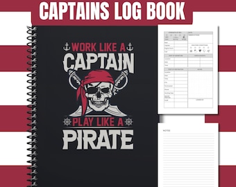 Captain's Log Book: Nautical Boating Journal, Boater Gift