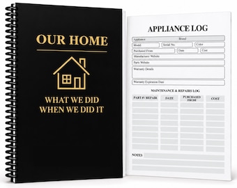 Home Maintenance Logbook | Home Records Organizer for Homeowners