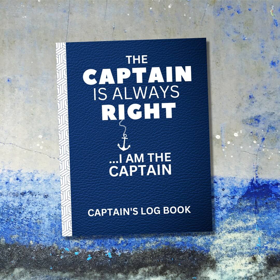 Captains Log Book for Boaters Boat Log Book Tracks Trips Etsy