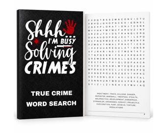 True Crime Word Search & Word Find Book for Adults | Puzzle Book with 60 Puzzles | Gift for True Crime Fans