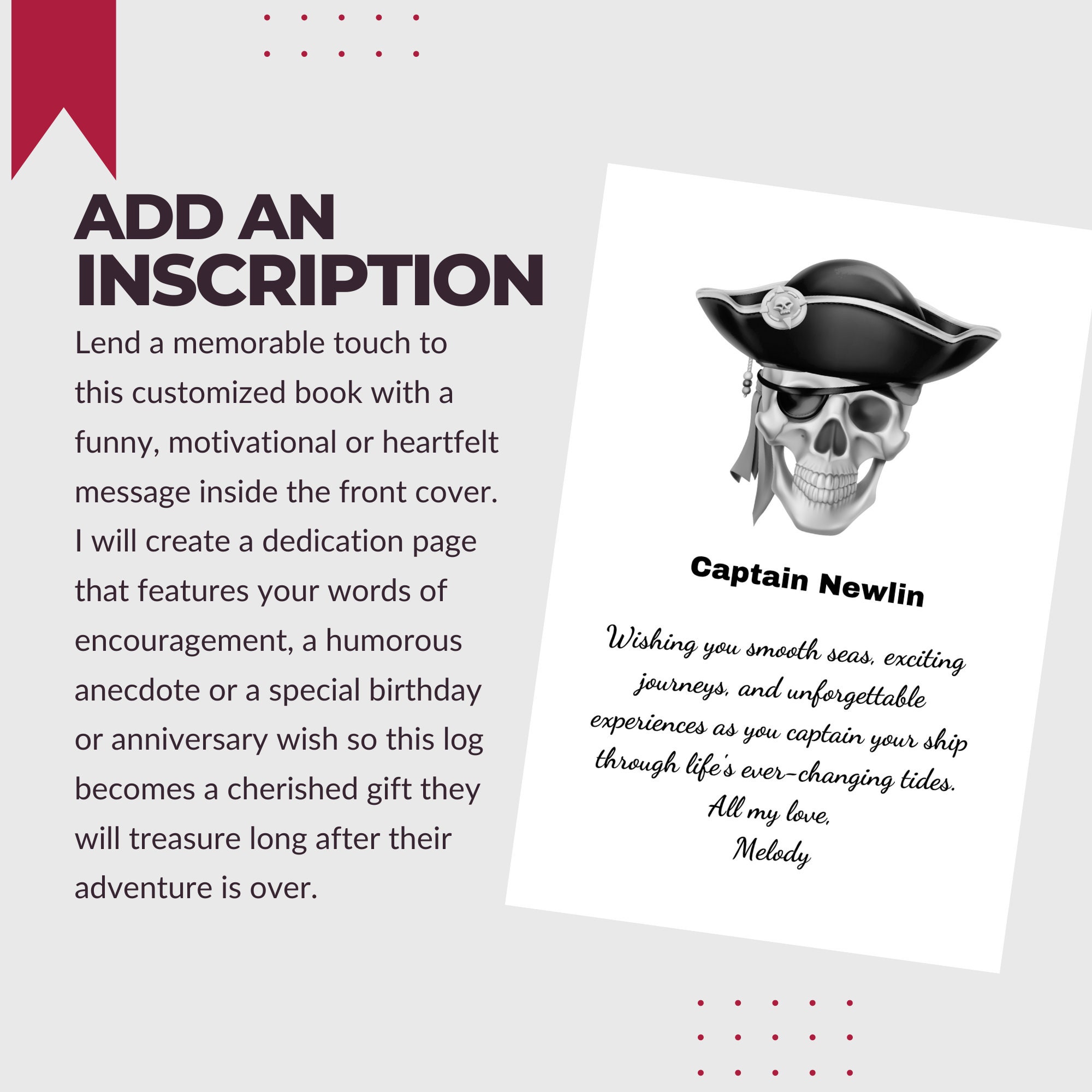 Personalized Captains Log Book for Boaters Boat Log Book Etsy