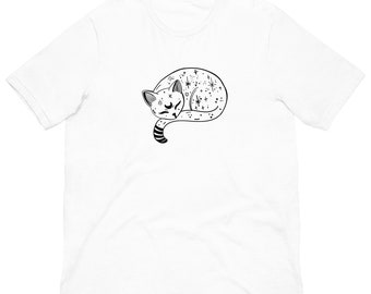 Mystical Cat T-Shirt - Unisex Adult Tee Men Women