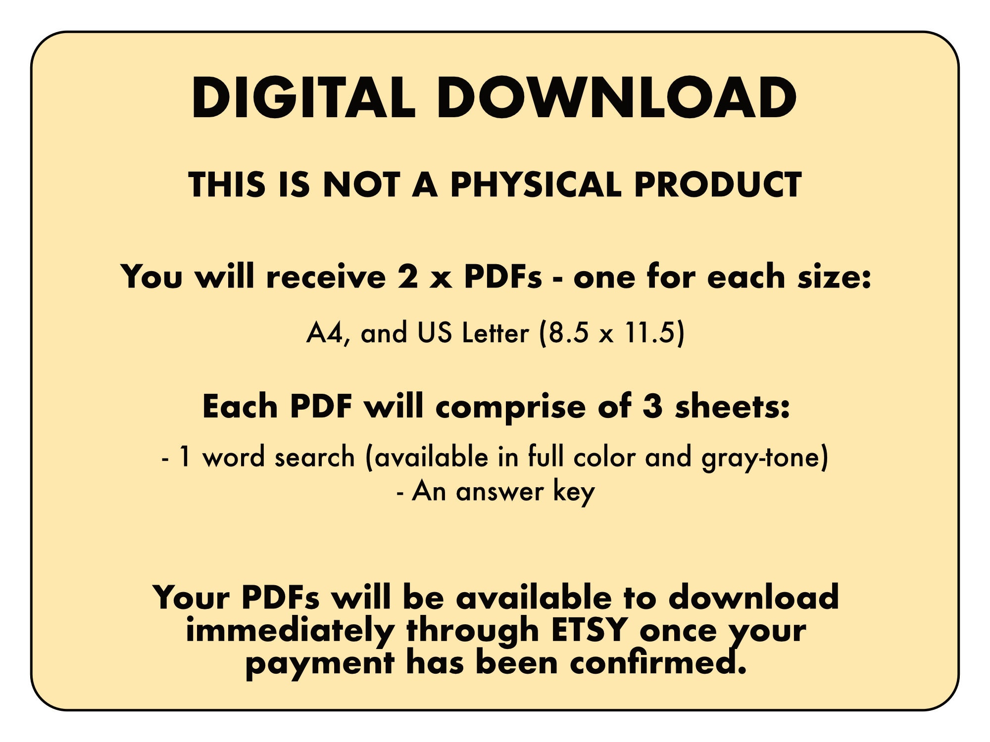 Noah's Ark Word Search Bible Puzzle Activity Worksheet - Answer Key ...