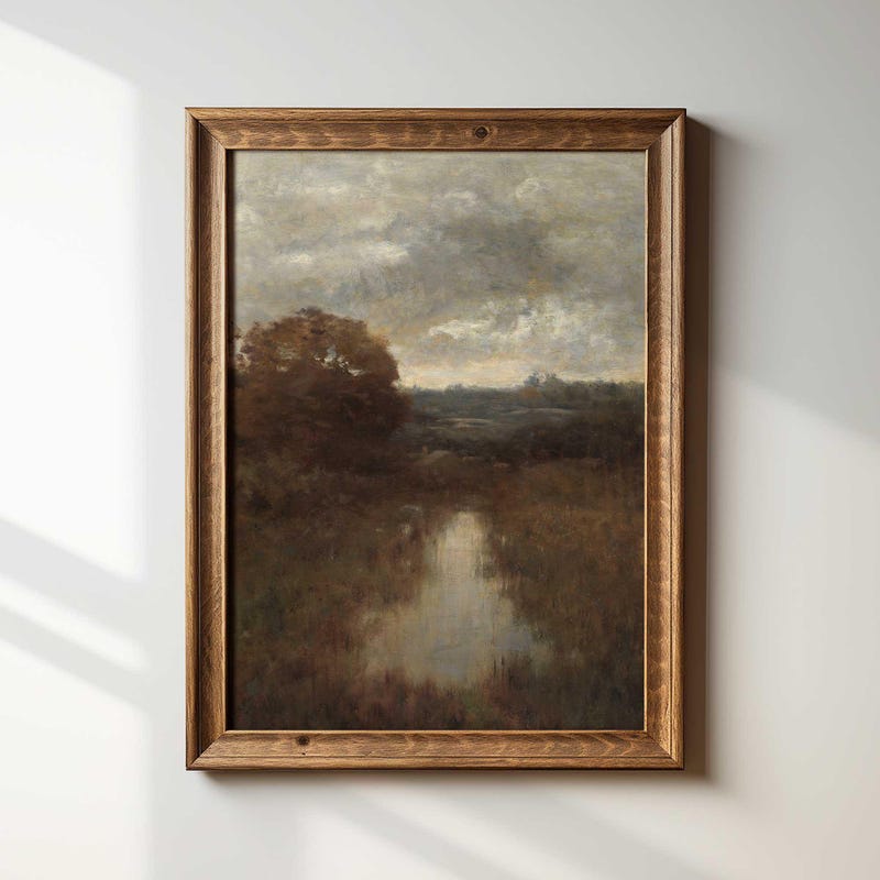 Moody Earthy Painting - Etsy UK