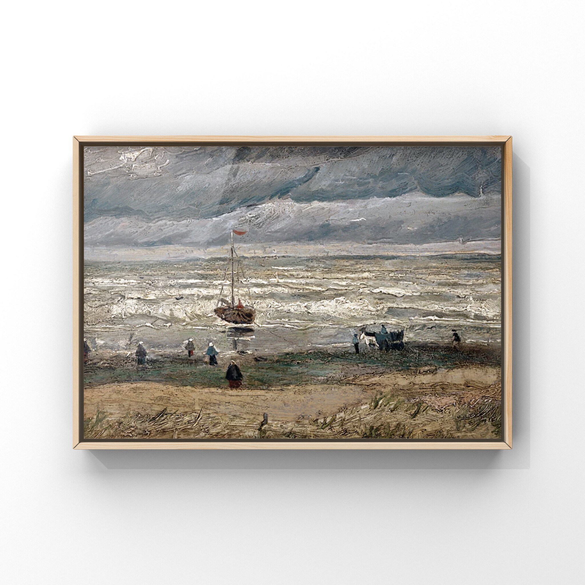 Vincent Van Gogh's Beach at Scheveningen in Stormy Weather Etsy UK