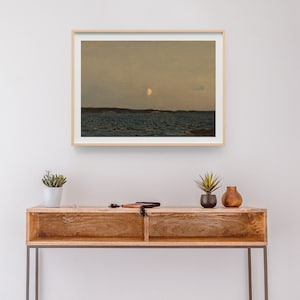 Vintage Moody Seascape | Dark Antique Wall Art, Night Ocean Painting, Printed and Shipped - Hartsholme Prints