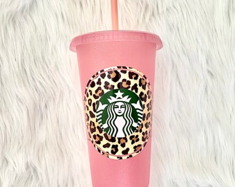pink cheetah cup starbucks