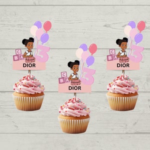 Adornos para cupcakes de Gracie's Corner: decoración mágica de cumpleaños para niña negra, temática educativa, fiesta para niña pequeña, hechos a mano