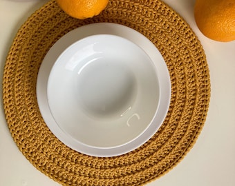 Crochet table placemats Napkin Set 4 napkin Housewarming gift Boho Placemats