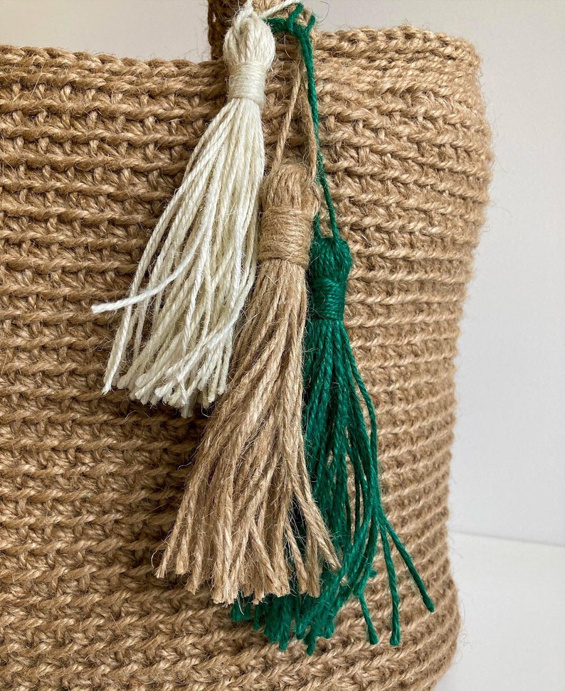 Gehäkelte Jute Tasche Große Strandtasche Eco Einkaufstasche Große Einkaufstasche Gehäkelte Jutetasche Schulter Strandtasche Gehäkelte Jute Strandtasche Bild 10