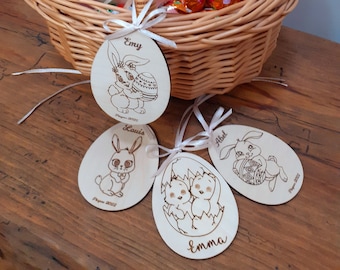 Personalisierte Ostereier, Ostern für Kinder, Personalisierter Osterkorb