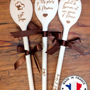 Personalized wooden spoon, personalized spoon, engraved spoon, gift, Grandmother&#39;s Day, Father&#39;s Day, Mother&#39;s Day