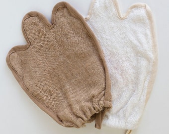 Peeling-Handschuh-Bundle für strahlende Haut