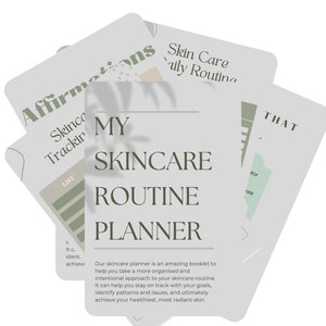 Skincare Planner | Beauty Planner | Skincare Routine Planner | Printable Skin Care Planner