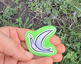 Pegatina de caracol Luna