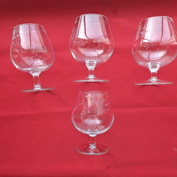 Princess House Crystal, Heritage-crystal Brandy Glasses 4oz set of