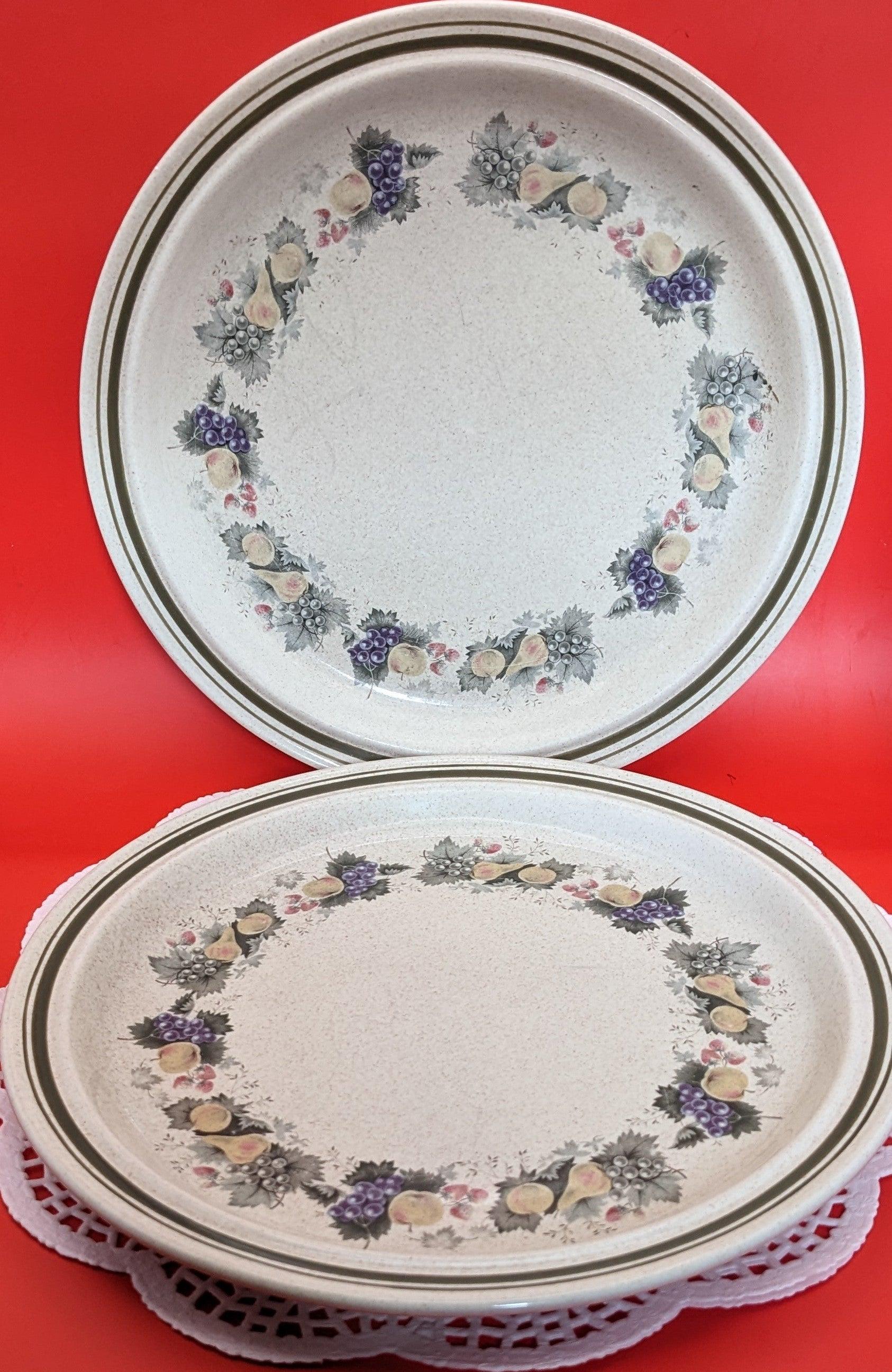 Vintage Royal Doulton Harvest Garland Rim Dinner Plate/English Dinner Plate (Sold Individually)