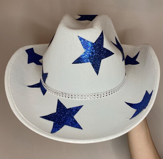 Royal Blue Star Cowboy Hat - Etsy