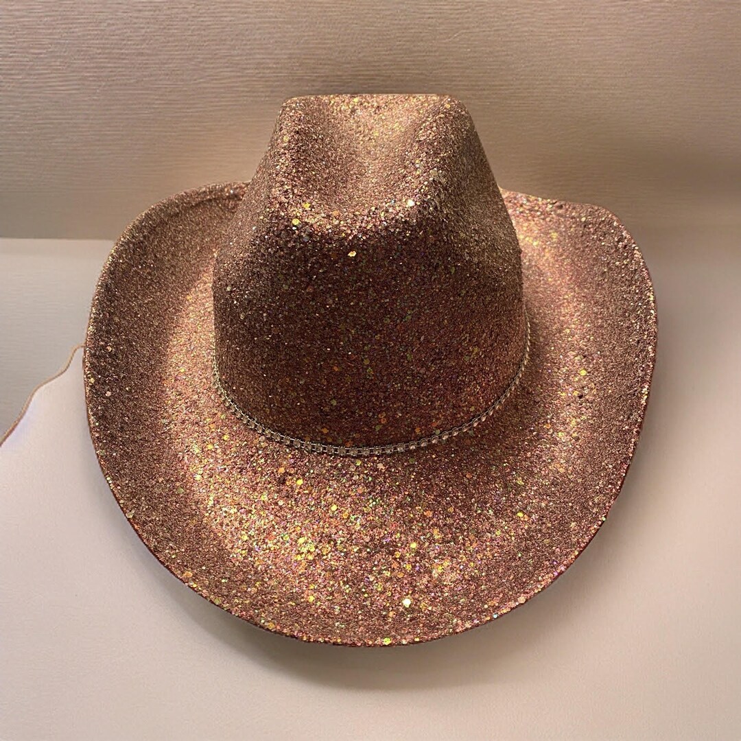 Burgandy Red Glitter Cowboy Hat Etsy