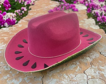 CHILDS watermelon cowboy hat