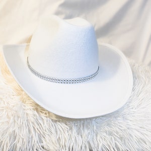 White Rhinestone Cowboy Hat