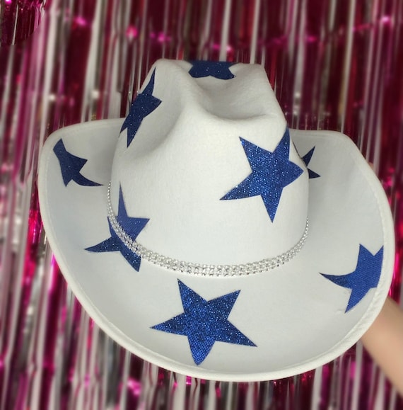 Royal Blue Star Cowboy Hat - Etsy