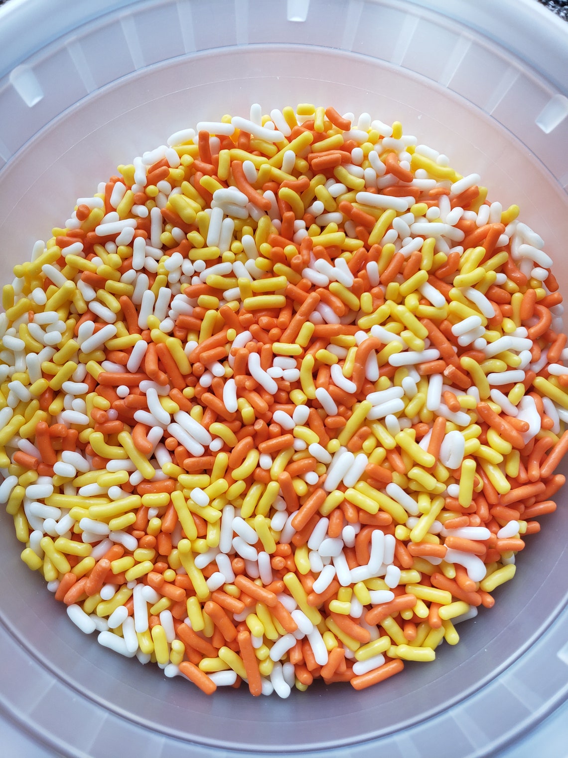 Candy Corn Sprinkles Jimmies White Orange Yellow Etsy