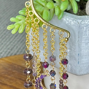 Celestial ear cuff, fantasy ear cuff, no piercing earrings, moon and star ear cuff, bohemian jewelry