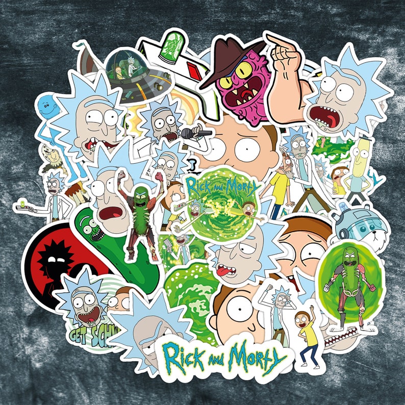 Rick and Morty Stickers Pack, Morty Stickers 