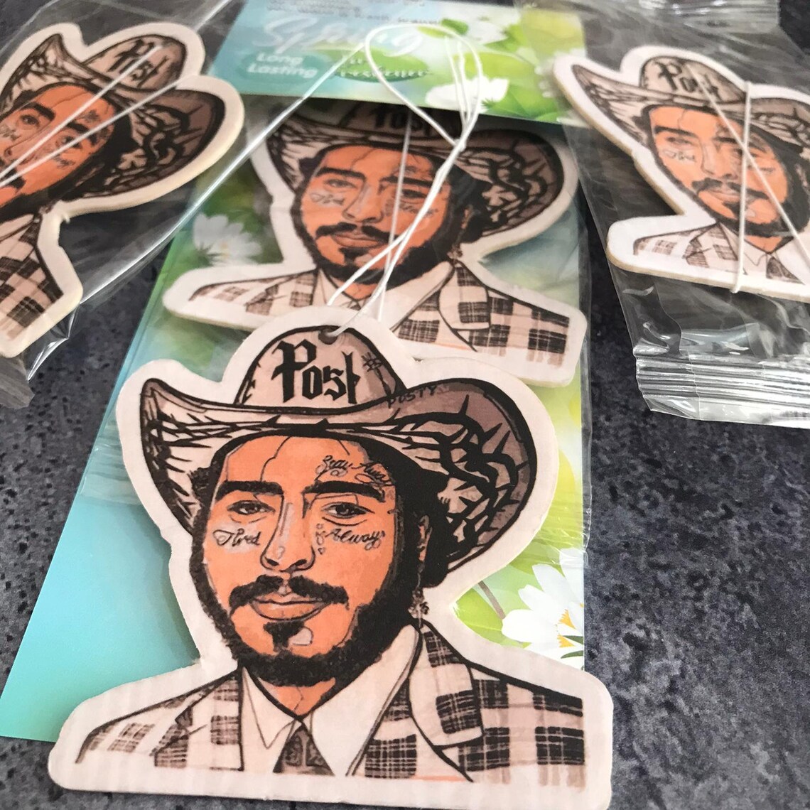 Post Malone Air Freshener Scented Car Fragrance Rock Star Etsy