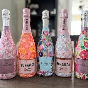 Decorative Champagne Bottles, Decorative Prosecco Bottles, College Champagne Bottles, Graduation Gifts, Birthday Gifts, Decorated Bottles