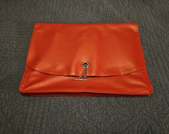 leather elegant office envelope legal size document holder red