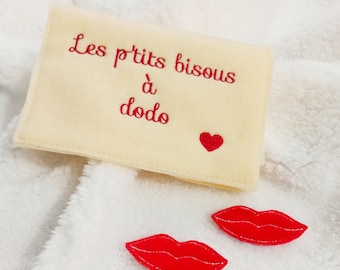 Kisses pouch, counting sleeps, kisses bag, kisses at bedtime