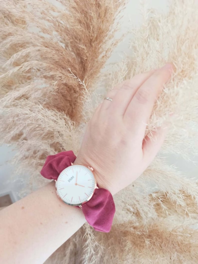 Montre femme, montre tissu, montre chouchou, scrunchie Bild 6