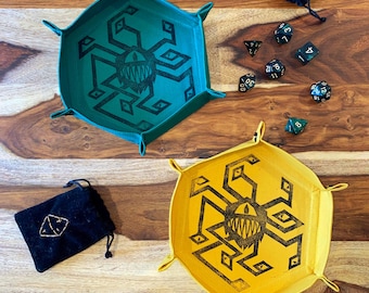 Bandeja de dados Watcher para juegos de mesa y TTRPGS - Cosida e impresa a mano