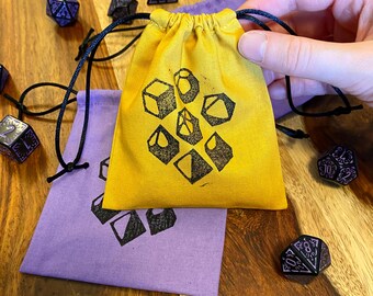 Bolsa de dados impresa para juegos de mesa y TTRPGS