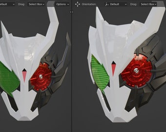 Kamen Rider Zero One Arkone fully wearable cosplay mask 3D printable STL file