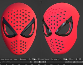 Isomaniac PS4/PS5 Marvel's Spider-Man fully wearable cosplay mask face shell 3D printable STL file