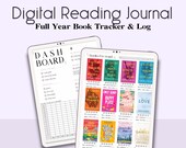 Digital Reading Log | iPad Goodnotes Book Tracker & Log | Book Series Reviews, Favorites, and Trackers | Bookshelf Planner