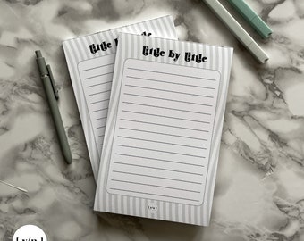 Green Little By Little Notepads, Medium Sized (5.5 x 8.5), 50 Sheets, Productivity & Organization Memo Pad | Cute Stationary