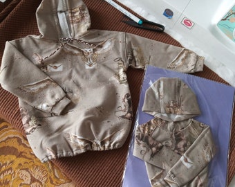 Hoodie for bjd doll 1/3 and uncle, autumn hoodie gor bjd 70+