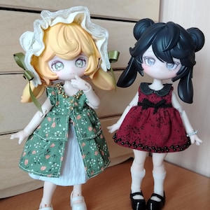 Dress for BJD doll 1/8, clothes for small dolls, dress for small bjd doll, clothes for inedible doll ufdoll pennysbox, blindbox doll clothes